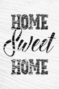 Holzschild 18x12 cm Home Sweet Home