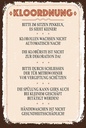 Holzschild 18x12 cm Kloordnung bitte im sitzen pinkeln