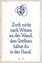 Holzschild 18x12 cm Such nicht nach Witzen an der Wand