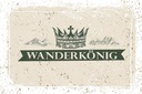 Holzschild 12x18 cm Wandern Wanderkönig Krone Berge