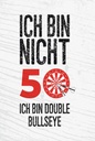 Holzschild 18x12 cm Dart bin nicht 50 Double Bullseye