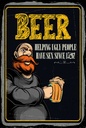Holzschild 18x12 cm Beer Helping ugly people have Sex