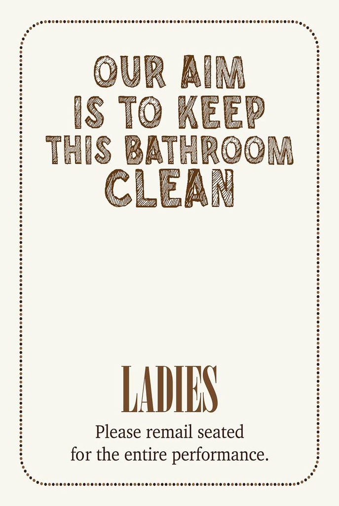Holzschild 18x12 cm Keep this bathroom clean