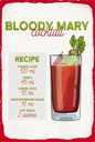 Holzschild 18x12 cm Bloody Mary Cocktail Recipe