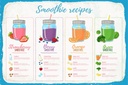 Holzschild 12x18 cm Smoothie Recipe Berry Orange