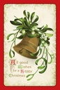Holzschild 18x12 cm Weihnachtsglocke happy Christmas Fest