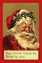 Holzschild 18x12 cm Weihnachten Christmas Santa Claus lustig