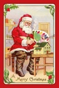 Holzschild 18x12 cm Weihnachten merry Christmas Fest Santa
