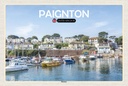 Holzschild 12x18 cm Paignton Harbour UK England Bildmotiv Reisemotiv Abenteuer Reisen