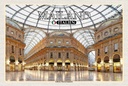Holzschild 12x18 cm Mailand Galleria Vittorio Emanuele Bildmotiv Reisemotiv Abenteuer Reisen