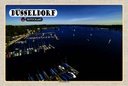 Holzschild 12x18 cm Düsseldorf Unterbacher See Boot Bildmotiv Reisemotiv Abenteuer Reisen