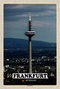Holzschild 18x12 cm Frankfurt Europaturm Ausblick Bildmotiv Reisemotiv Abenteuer Reisen