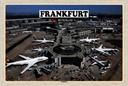 Holzschild 12x18 cm Frankfurt Flughafen Airport Bildmotiv Reisemotiv Abenteuer Reisen