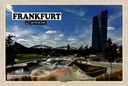 Holzschild 12x18 cm Frankfurt Hafenpark Skatepark Bildmotiv Reisemotiv Abenteuer Reisen