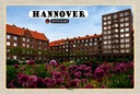 Holzschild 12x18 cm Hannover Südstadt Gebäude Natur Bildmotiv Reisemotiv Abenteuer Reisen