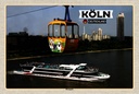 Holzschild 12x18 cm Köln Rheinpark Seilbahn Schiff Bildmotiv Reisemotiv Abenteuer Reisen