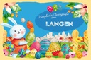 Holzschild 12x18 cm Ostergrüße LANGEN