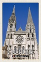 Holzschild 18x12 cm Chartres Frankreich Kathedrale