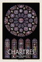 Holzschild 18x12 cm Chartres Frankreich Kathedrale