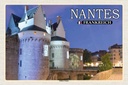 Holzschild 12x18 cm Nantes Frankreich Schloss Nantes