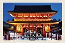 Holzschild 12x18 cm Tokio Japan Sensoji-Tempel Bildmotiv Reisemotiv Abenteuer Reisen
