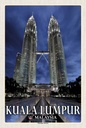 Holzschild 18x12 cm Kuala Lumpur Malaysia Petronas Bildmotiv Reisemotiv Abenteuer Reisen