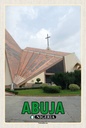 Holzschild 18x12 cm Abuja Nigeria Nationalkirche Bildmotiv Reisemotiv Abenteuer Reisen