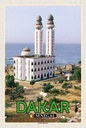 Holzschild 18x12 cm Dakar Senegal Große Moschee Bildmotiv Reisemotiv Abenteuer Reisen