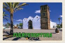 Holzschild 12x18 cm Fuerteventura Spanien Centro Arte Canario Bildmotiv Reisemotiv Abenteuer Reisen