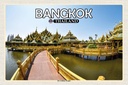 Holzschild 12x18 cm Bangkok Thailand Der Goldene Tempel Bildmotiv Reisemotiv Abenteuer Reisen