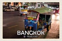 Holzschild 12x18 cm Bangkok Thailand Tuk Bildmotiv Reisemotiv Abenteuer Reisen