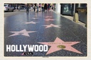Holzschild 12x18 cm Hollywood USA Walk of Fame Bildmotiv Reisemotiv Abenteuer Reisen
