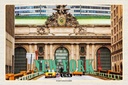 Holzschild 12x18 cm New York USA Grand Central Terminal Bildmotiv Reisemotiv Abenteuer Reisen
