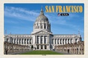Holzschild 12x18 cm San Francisco USA City Hall Rathaus Bildmotiv Reisemotiv Abenteuer Reisen