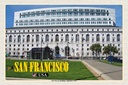 Holzschild 12x18 cm San Francisco Earl Warren Building Gericht