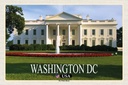 Holzschild 12x18 cm Washington DC USA White House Präsident Bildmotiv Reisemotiv Abenteuer Reisen