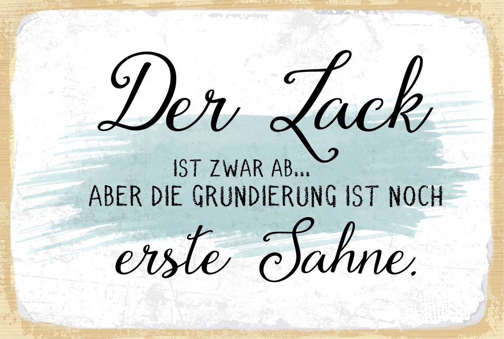 Holzschild 12x18 cm Lack ab aber Grundierung erste Sahne