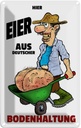 Blechschild 30x20 cm Hier Eier aus deuts. Bodenhaltung Dekoration Spruch Zitat