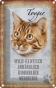 Blechschild 30x20 cm Toyger Katze Tier Haustier