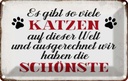 Blechschild 20x30 cm wir haben die schönste Katze Tier Haustier