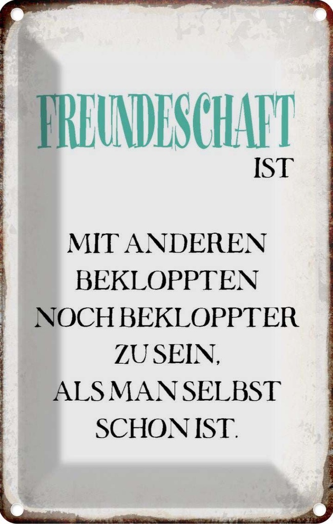 [LA-113228-2030] Blechschild 30x20 cm Freundeschaft ist mit anderen Familie Freunde
