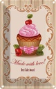 Blechschild 30x20 cm Essen best Cupcake award with Love Trinken