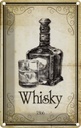 Blechschild 30x20 cm Alkohol 1866 Whisky Essen Trinken Bar Club