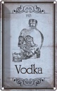 Blechschild 30x20 cm Alkohol 1925 Vodka Totenkopf Essen Trinken Bar Club