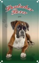 Blechschild 30x20 cm Hund Deutscher Boxer 1895 Tier Haustier
