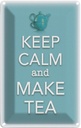 Blechschild 30x20 cm Keep Calm and make tea Yoga