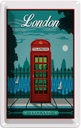 Blechschild 30x20 cm London red Telephone England Telefon