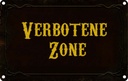 Blechschild 20x30 cm verbotene Zone Warnschild Hinweisschild Sicherheit Vorsicht