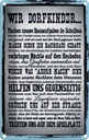 Blechschild 30x20 cm wir Dorfkinder Hausaufgaben Bus Spruch Zitat