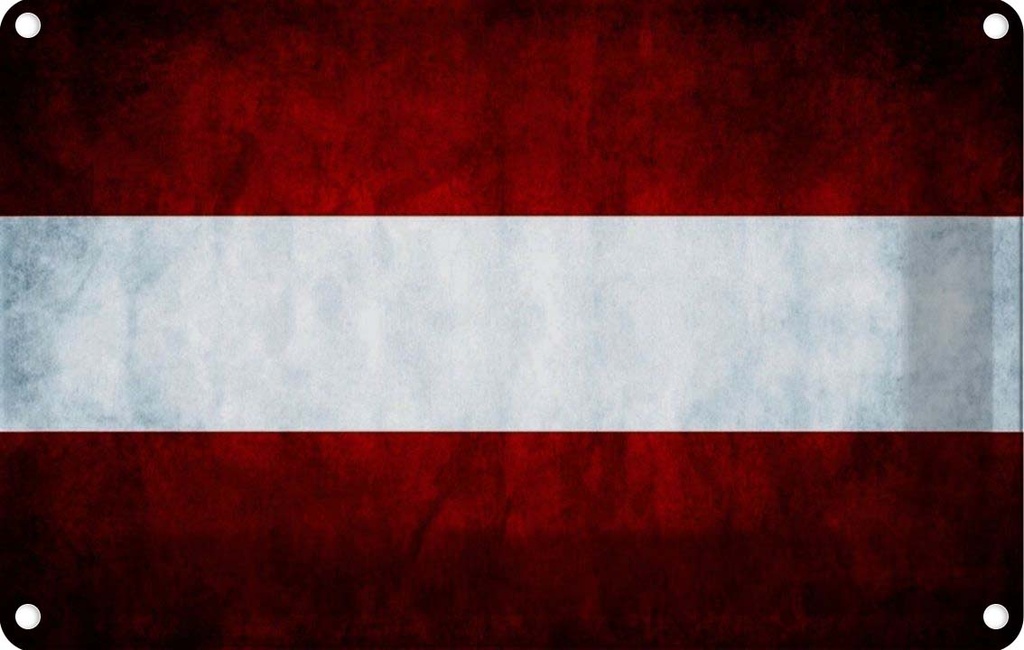 [LA-114121-2030] Blechschild 20x30 cm Österreich Fahne Flagge Wappen